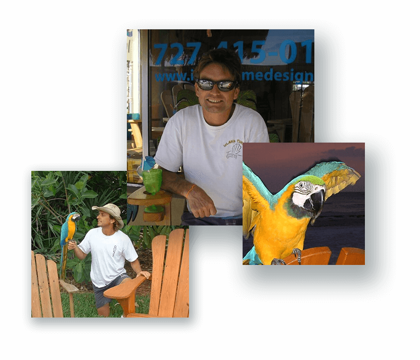 ITOF - A man with a Macaw bird